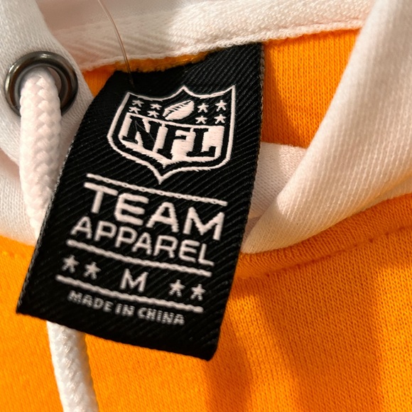 Pittsburg Steelers Mens Hoodie NFL Pro Line yellow/black  Long Sleeve Pullover M - Picture 6 of 7